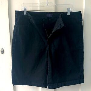 NYDJ sz 14 Black Denim Shorts